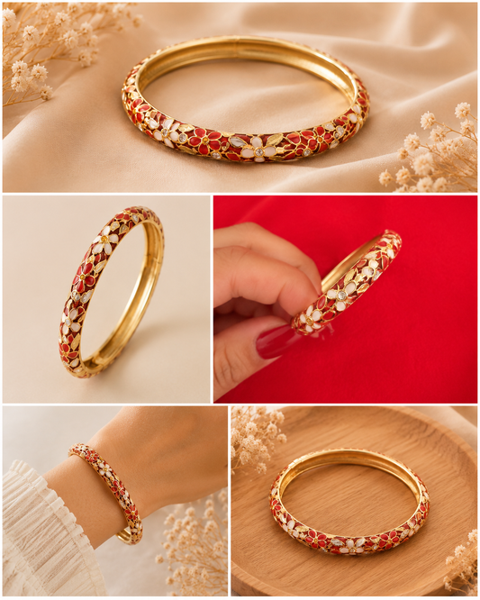 Le Bracelet Rubis Fleuri ✨